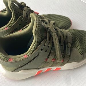 Olive green adidas shoes